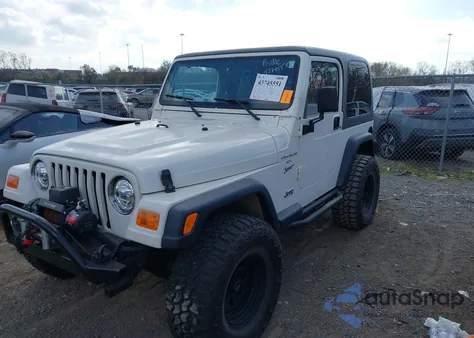 2000 Jeep Wrangler Sport из США, поврежденный, VIN 1J4FA49S6YP721844